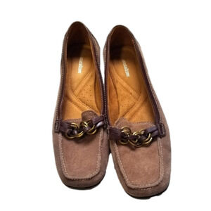 𝅺naturalizer Carlene Chain Loafers with Leather Upper, Comfort Soles Size 8